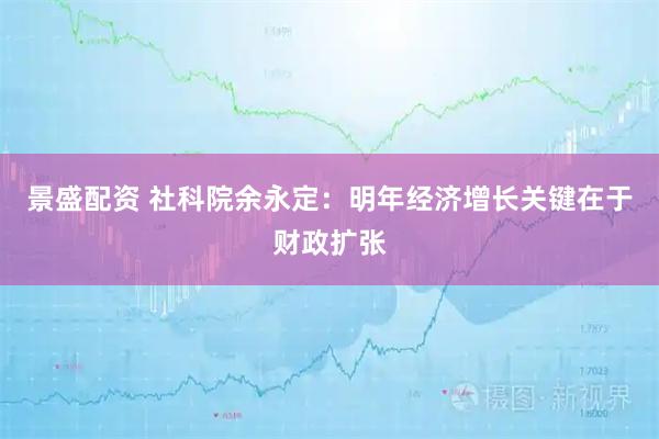 景盛配资 社科院余永定：明年经济增长关键在于财政扩张