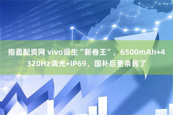 指盈配资网 vivo诞生“新卷王”，6500mAh+4320Hz调光+IP69，国补后更亲民了