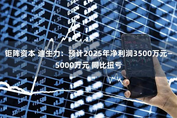 钜阵资本 迪生力：预计2025年净利润3500万元—5000万元 同比扭亏